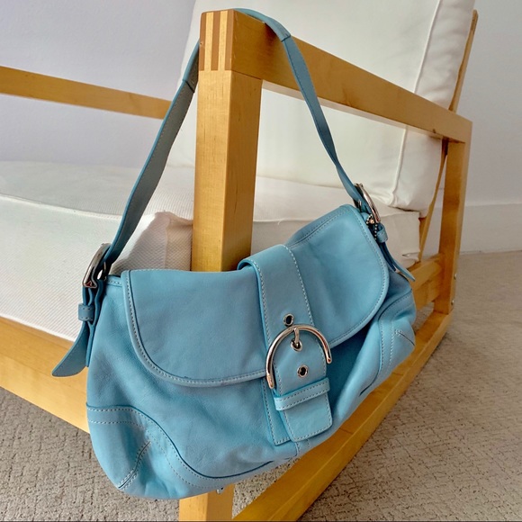 Light blue Coach shoulder bag - Picture 6 of 6